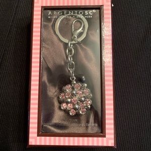 Pink Crystal Keychain